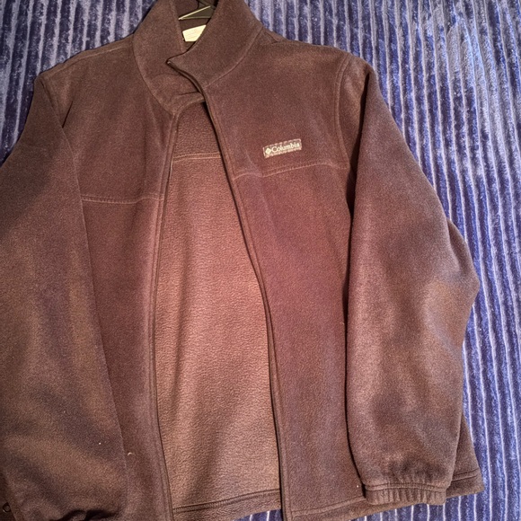 Columbia Dark Brown Fleece Jacket - Picture 1 of 3